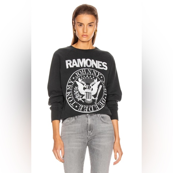MadeWorn Tops - MadeWorn The Ramones Sweatshirt Black Fade size small